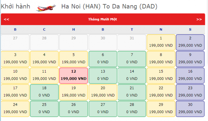 Vé khuyến mãi tất cả đường bay nội địa giá chỉ từ 0 đồng vemaybaydongnai.com